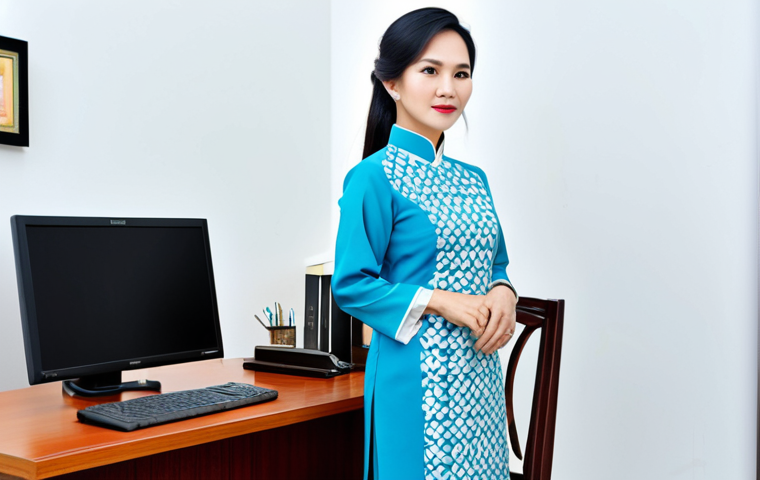 **
"A professional Vietnamese woman in a modest Ao Dai, standing in a modern office in Ho Chi Minh City, fully clothed, appropriate attire, safe for work, perfect anatomy, natural proportions, professional photography, high quality, family-friendly."
**